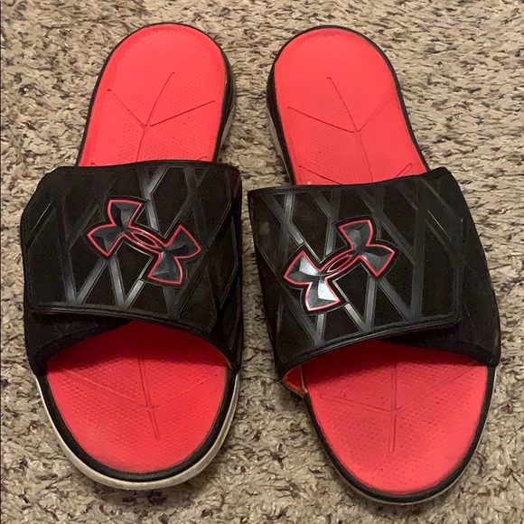 under armour slides size 15